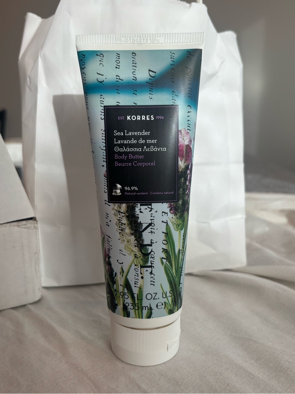 Korres Sea Lavender Body Butter 7.95 oz 235ml New Sealed Moisturizer